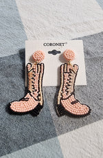 COWBOY BOOT PIERCED EARRINGS