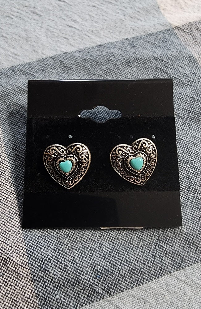 Western Silver Earrings