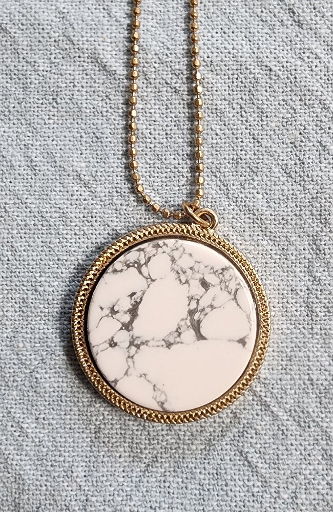 Circle Marble Necklace