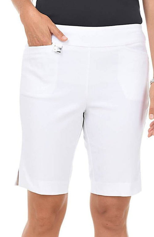 Lulu-B Bangladine White Scallop Shorts